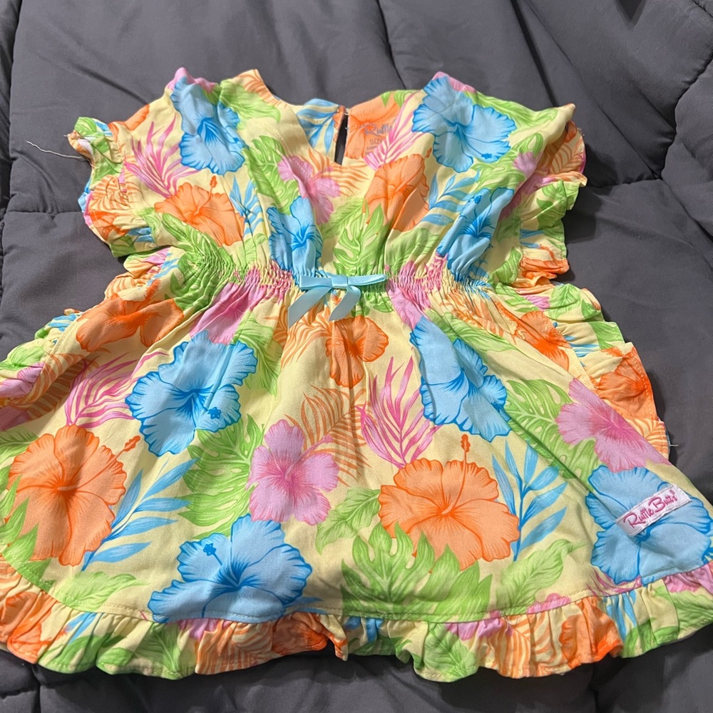 Ruffle Butts floral coverup